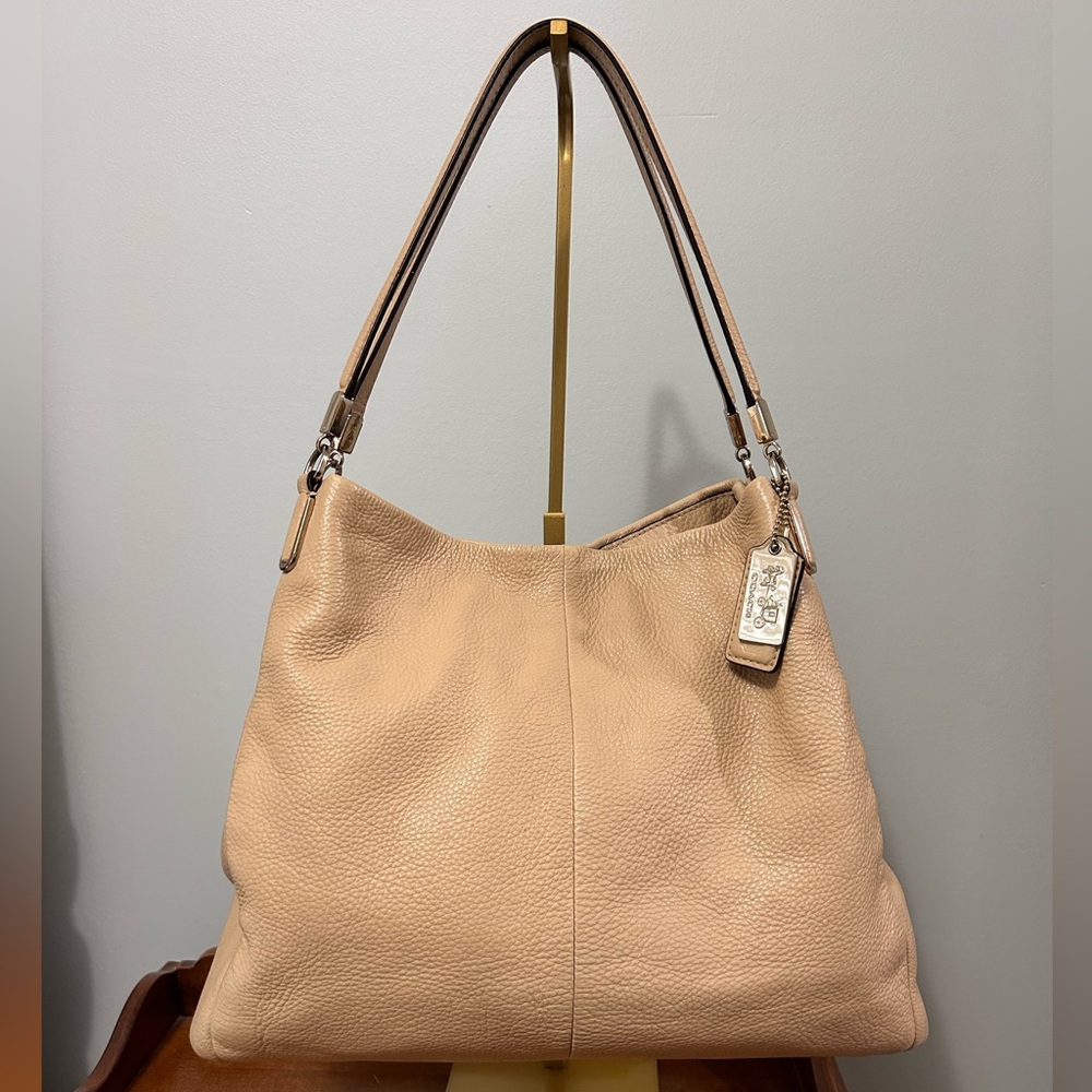 Coach beige Leather (hobo) Shoulder Bag